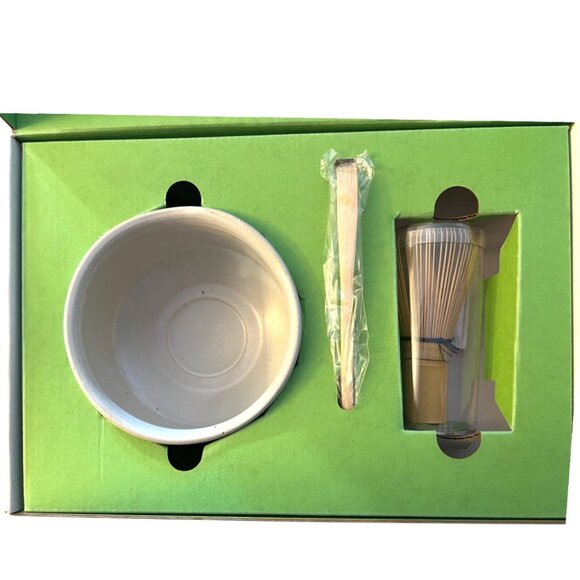 MATCHA KIT: Ceremonial Bowl, Bamboo Tea Scoop & Whisk, Handcrafted in Japan - Picture 13 of 15